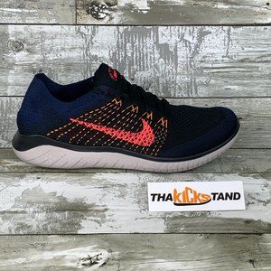 Nike Free RN Flyknit 2018 Black Flash Crimson